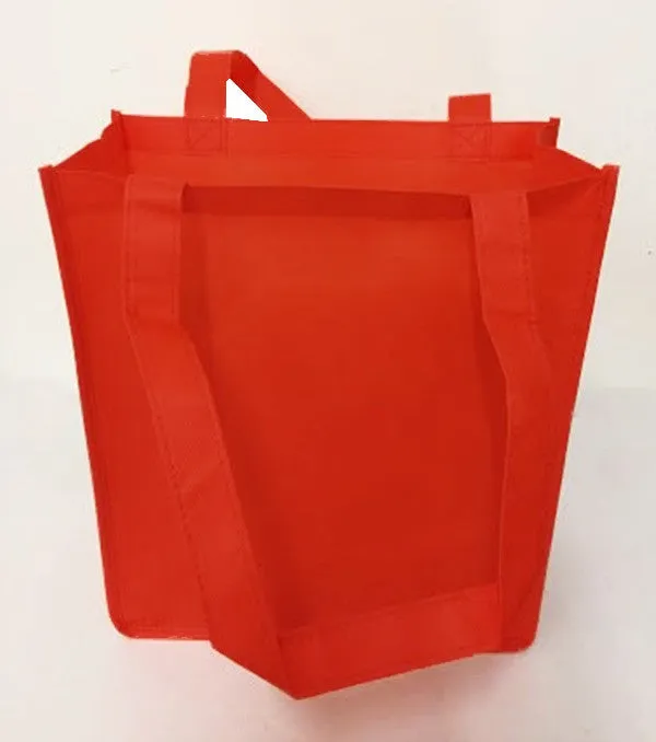 15" Medium Size Non Woven Grocery Tote Bag w/Gusset - GN28