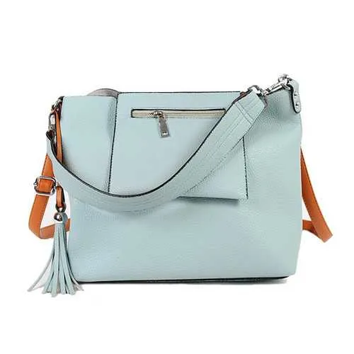 2 Pcs Women Tassel Luxury PU Leather Shoulder Bags Girls Autumn Winter Crossbody Bags