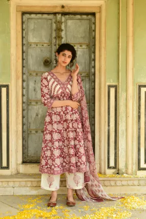 Aaravi Maroon Suit Set