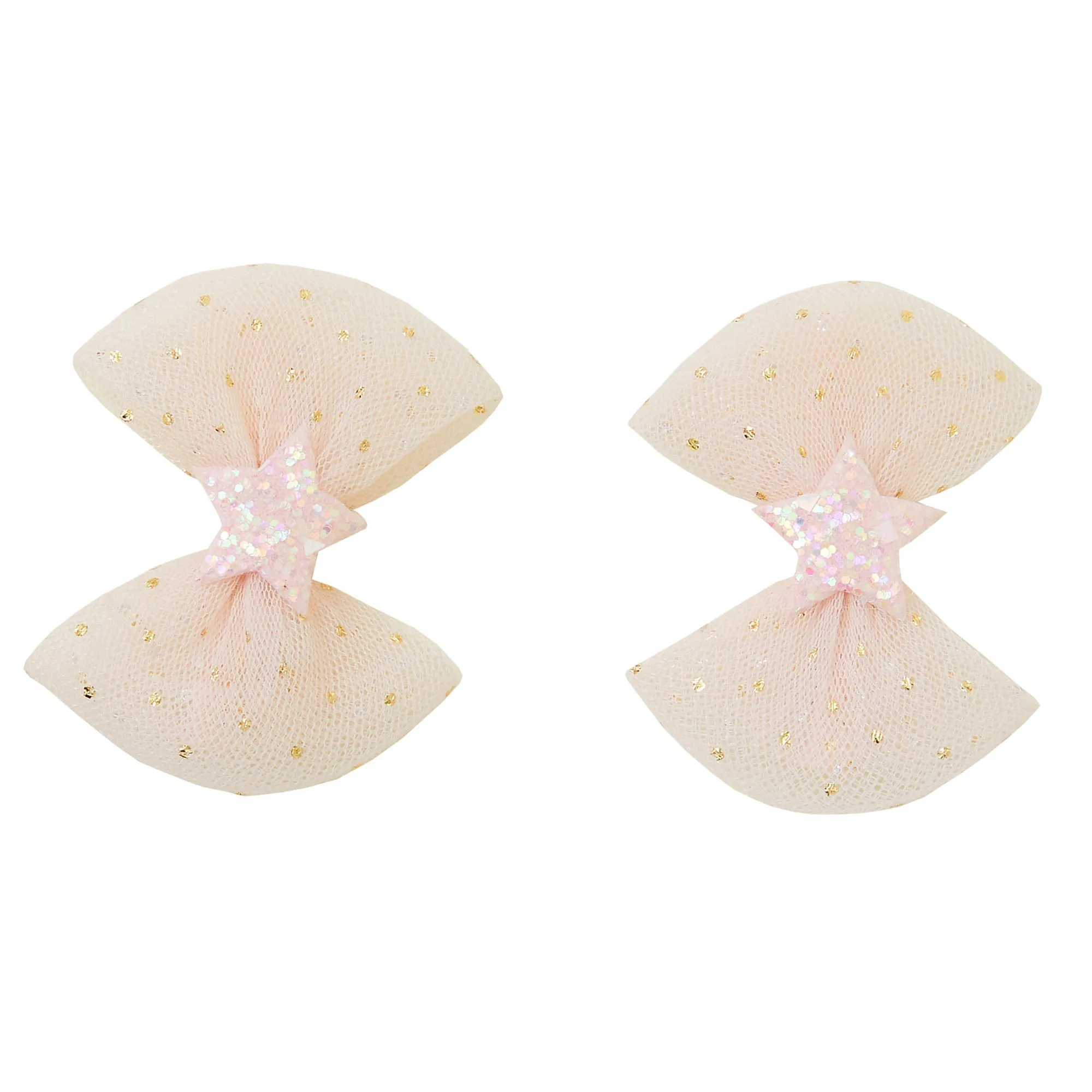 Accessorize London Girl's Pink Bow Hair Clips  Pack Of Two