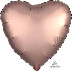 Anagram - 18" Luxe Rose Copper Heart Mylar Balloon #266