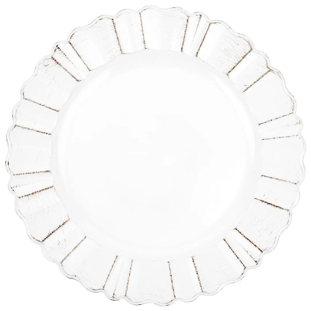 Antique Scallop Charger Plates