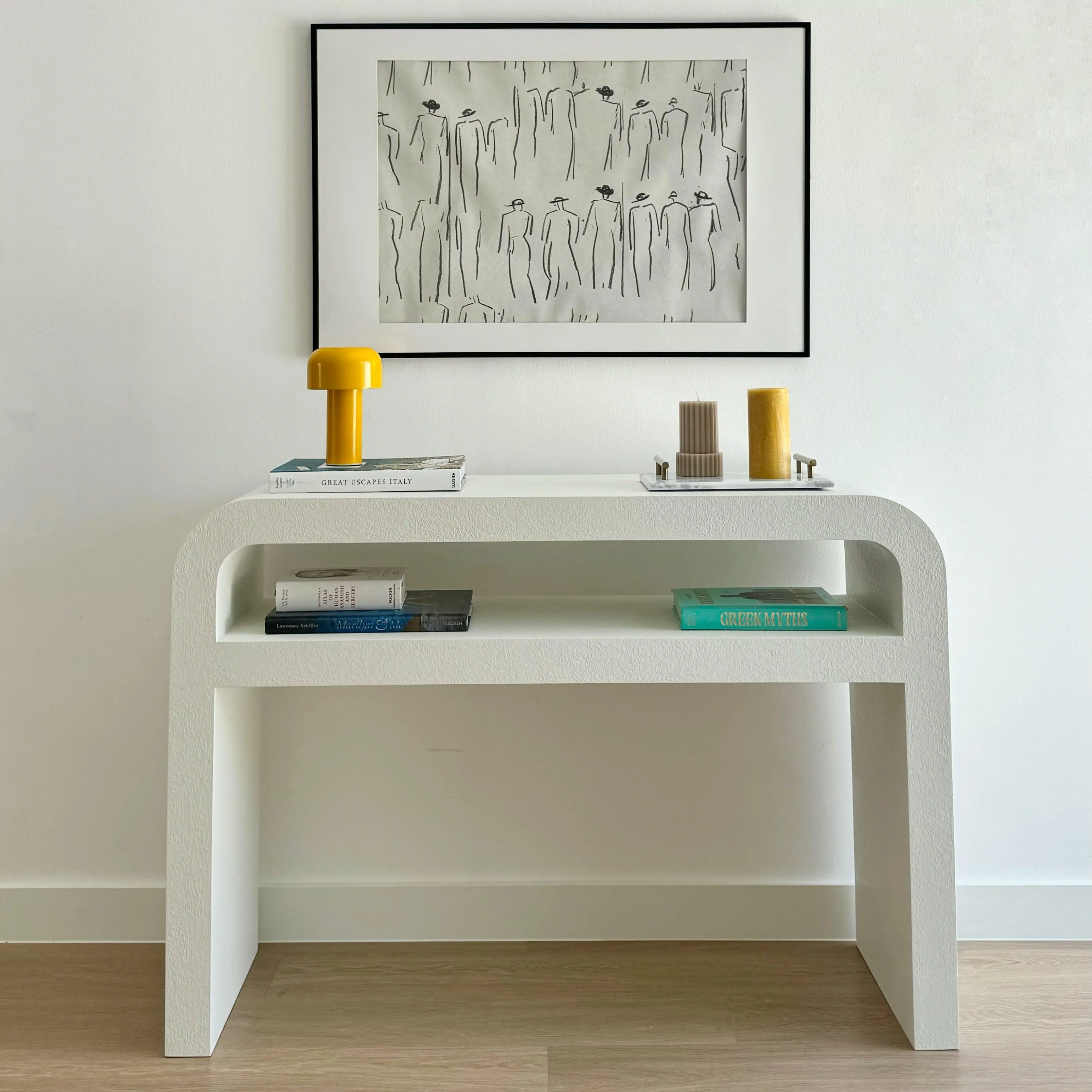 Archy Console - Plaster Finish