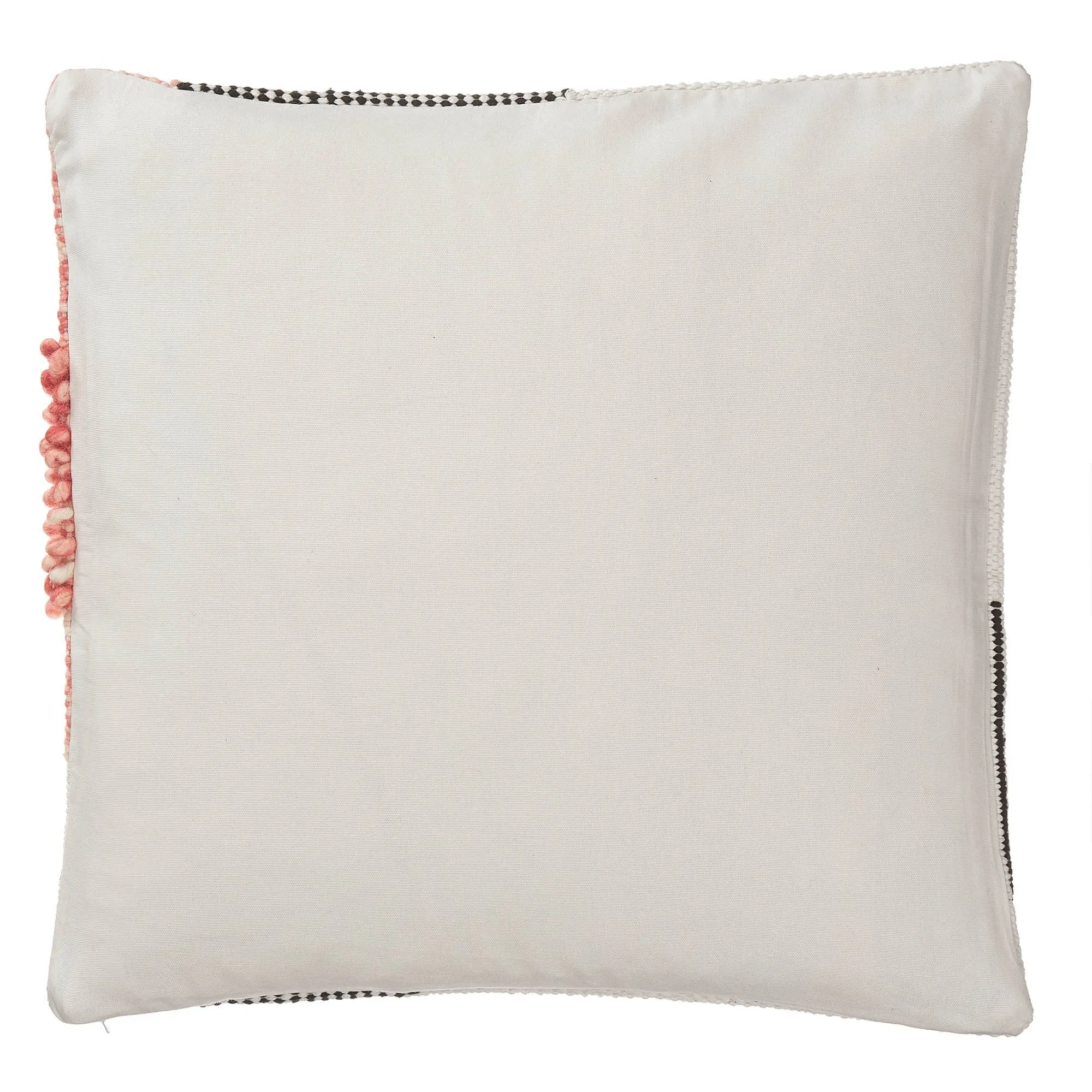 Bahadri Floor Cushion [Natural white/Black/Papaya]