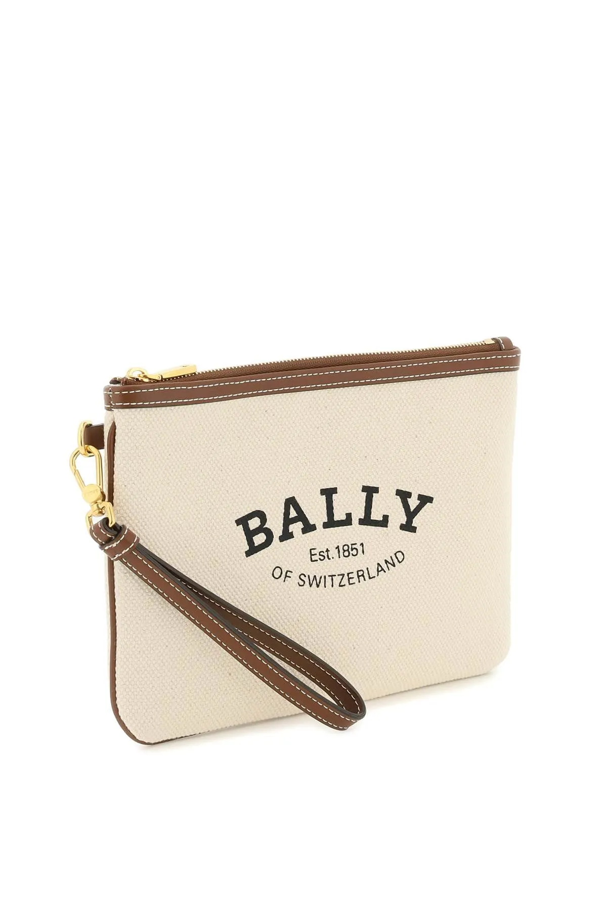 Bally 'certhe' pouch with printed logo