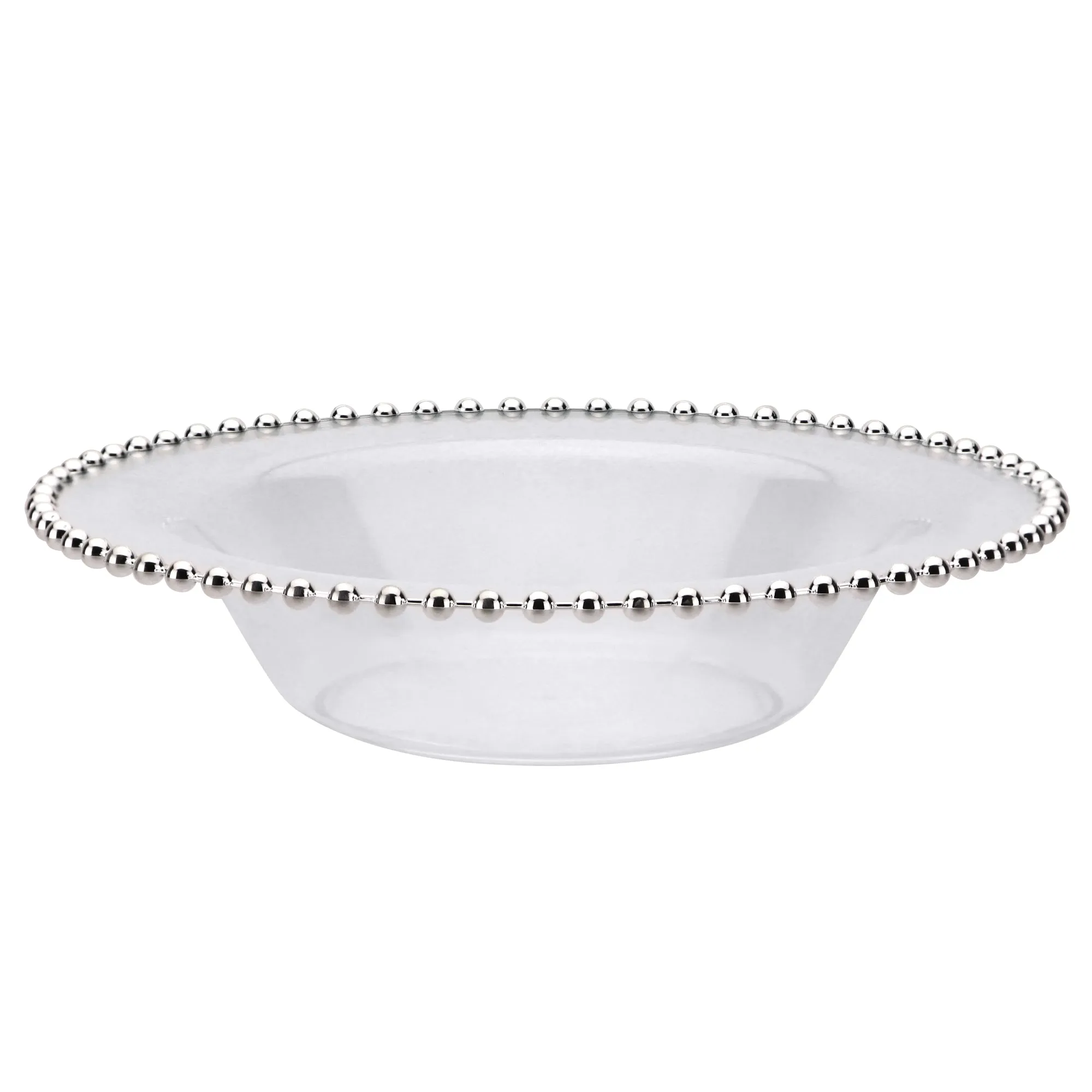 Beaded Premium Plastic Round Dinnerware