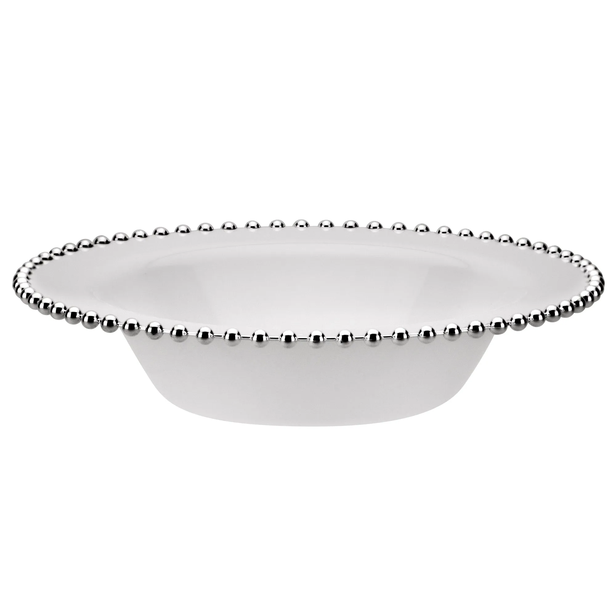 Beaded Premium Plastic Round Dinnerware