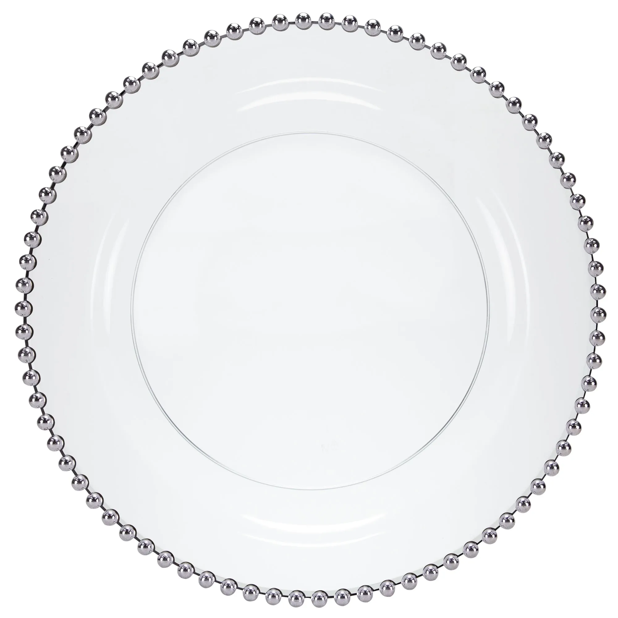 Beaded Premium Plastic Round Dinnerware