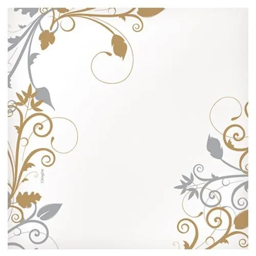 Belle Vite Shimmer Deluxe Paper Square Dinnerware