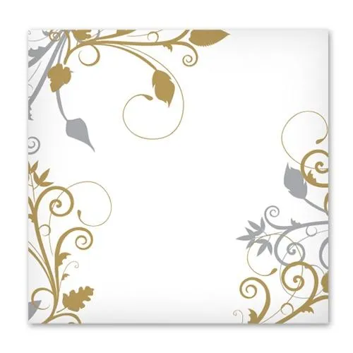 Belle Vite Shimmer Deluxe Paper Square Dinnerware