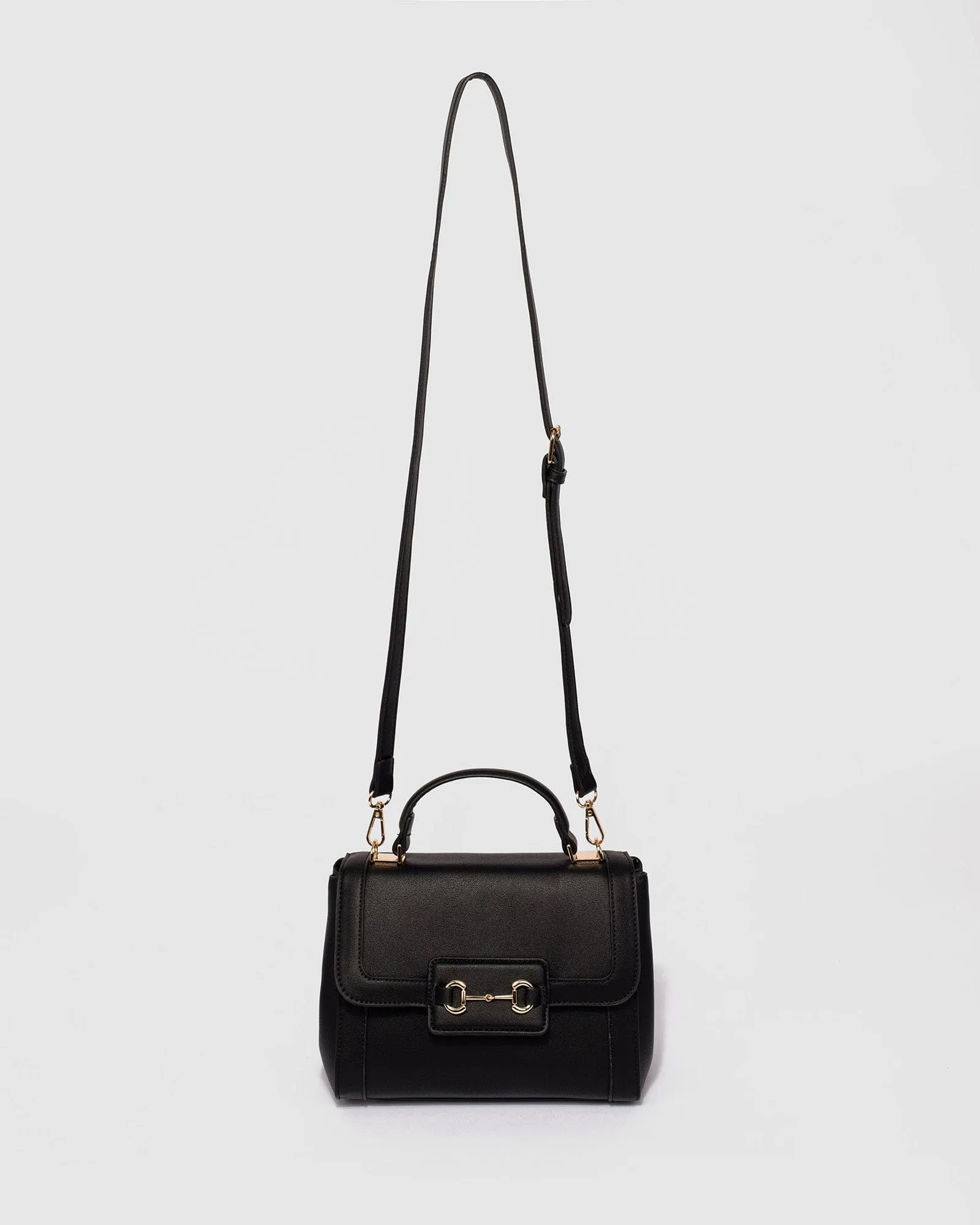 Black Elora Horse Bit Tote Bag