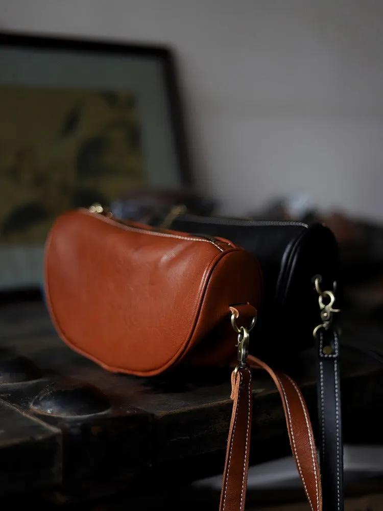 Black LEATHER Saddle Side Bags WOMEN Contrast SHOULDER BAGs Small Crossbody Purse FOR WOMEN