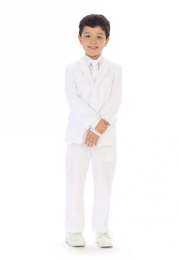 Boys White Suit (Classic Slim   Husky)