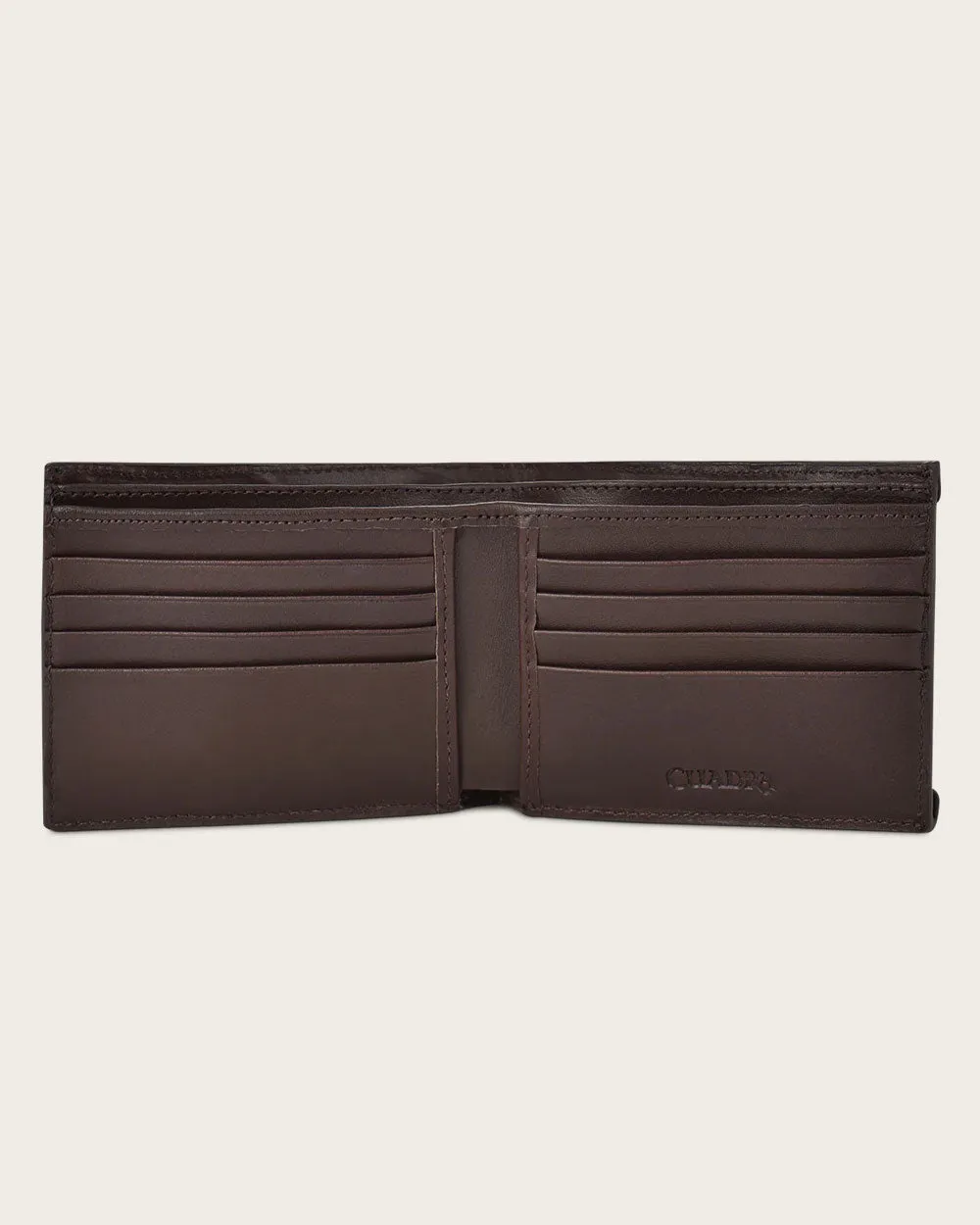 Brown engraved wallet