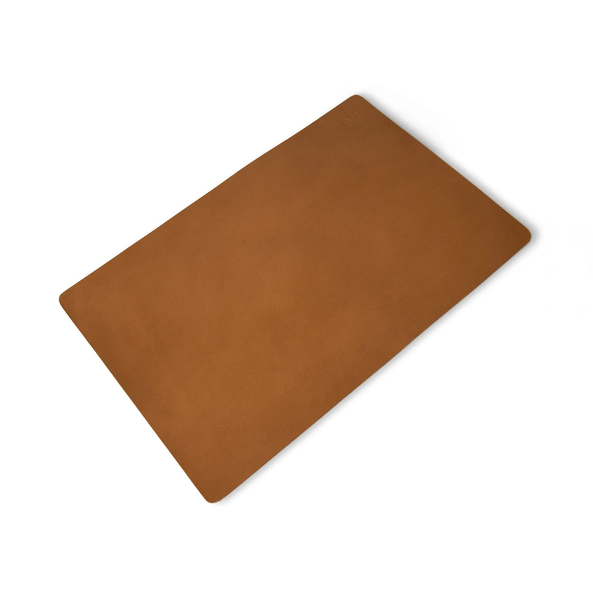 Caramel Luxe Leather Desk Mat   Mouse Pad