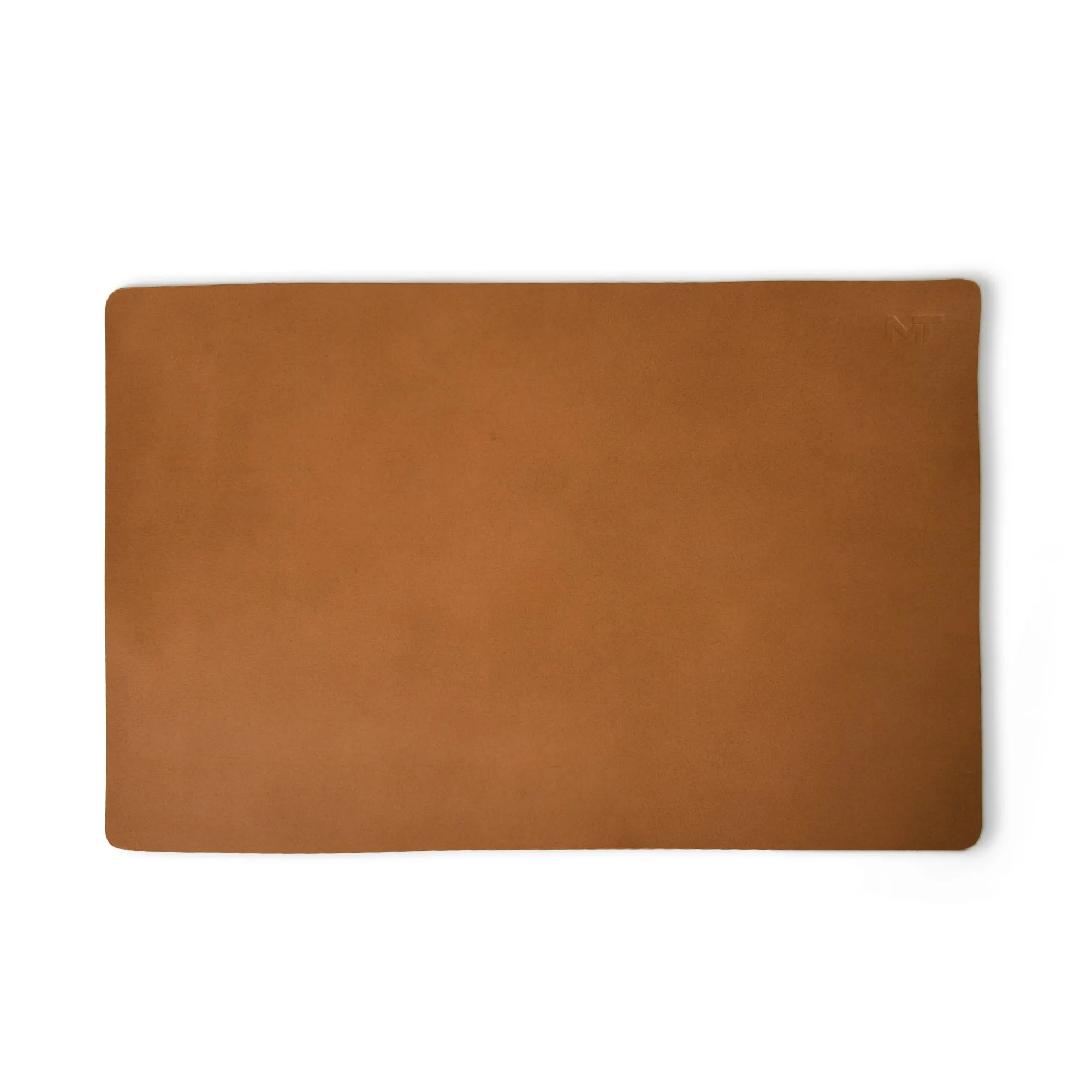 Caramel Luxe Leather Desk Mat   Mouse Pad