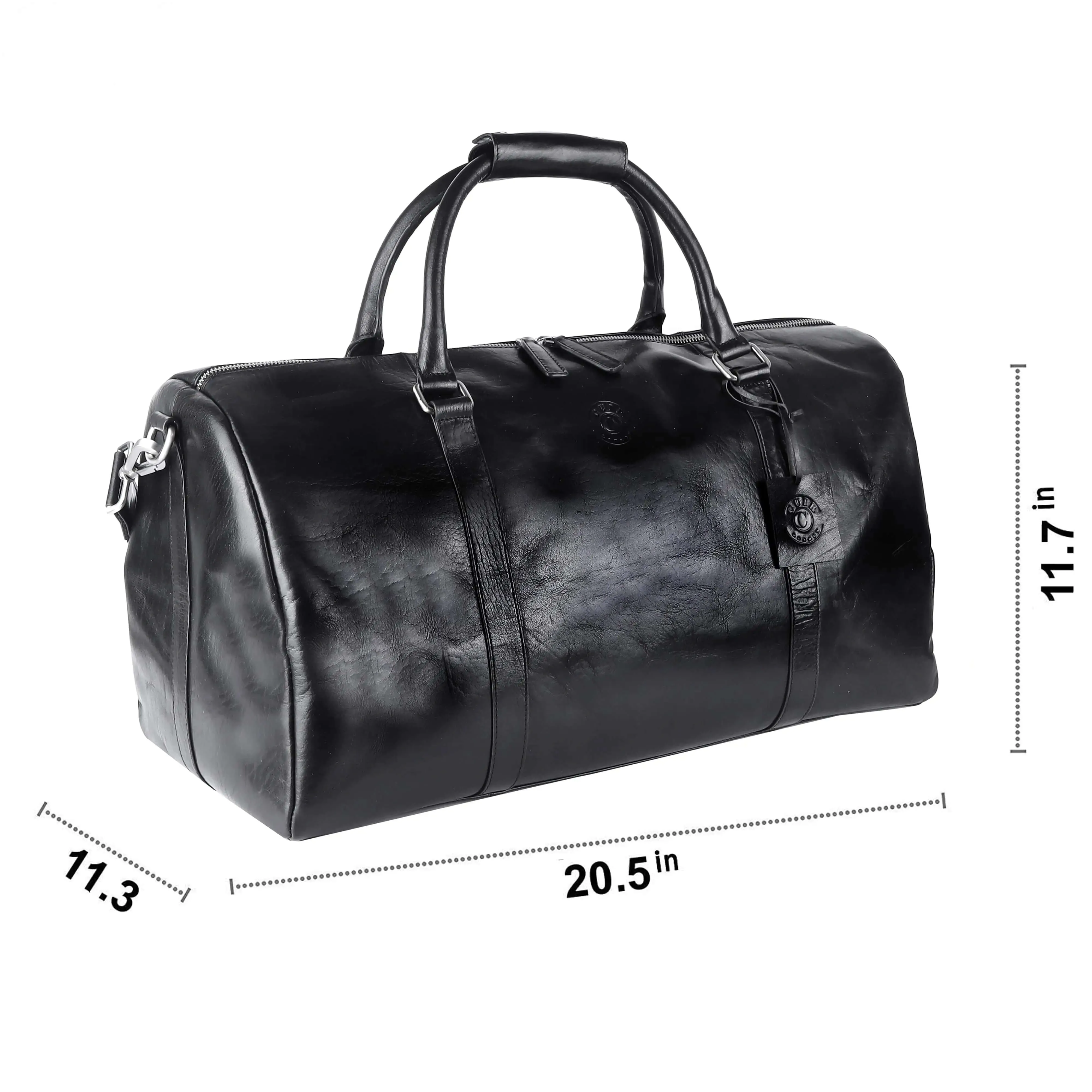 Classic Black Gym Duffle Bag