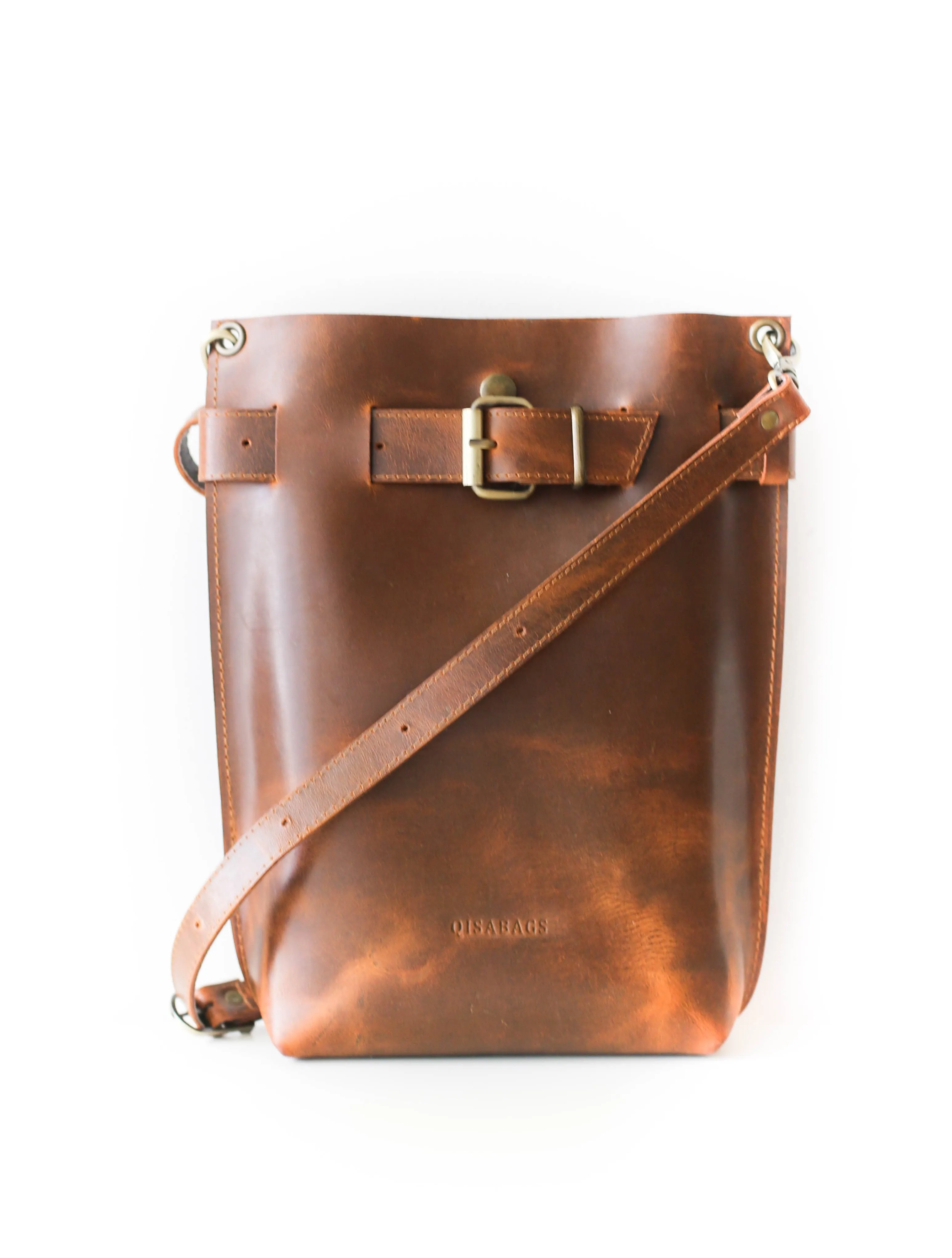 Coffee Brown Leather Bag