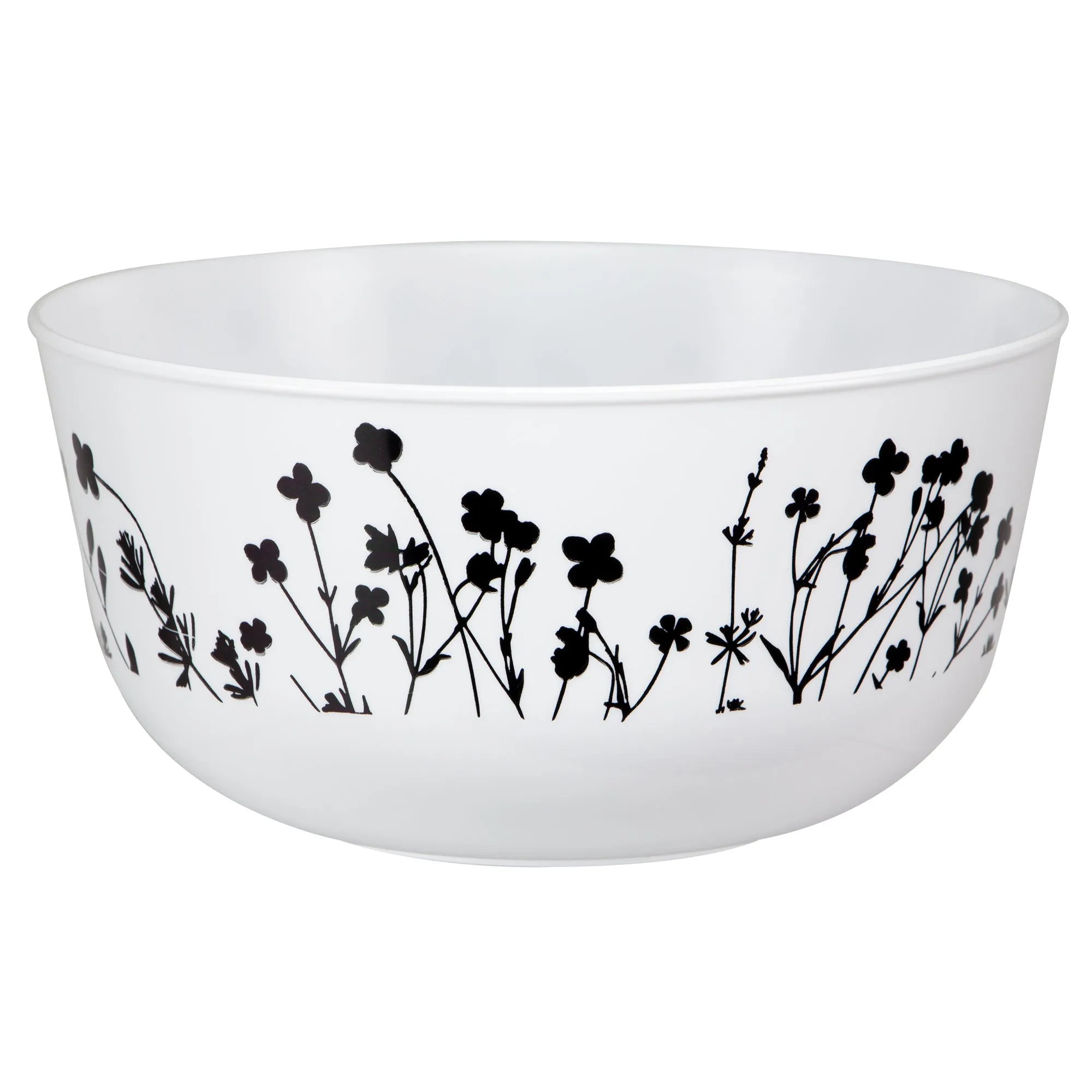 Contemporary Wildflower Premium Plastic Round Dinnerware