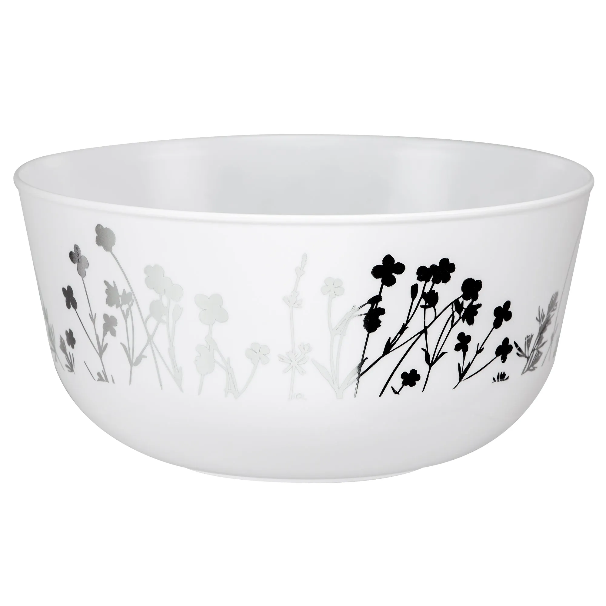 Contemporary Wildflower Premium Plastic Round Dinnerware