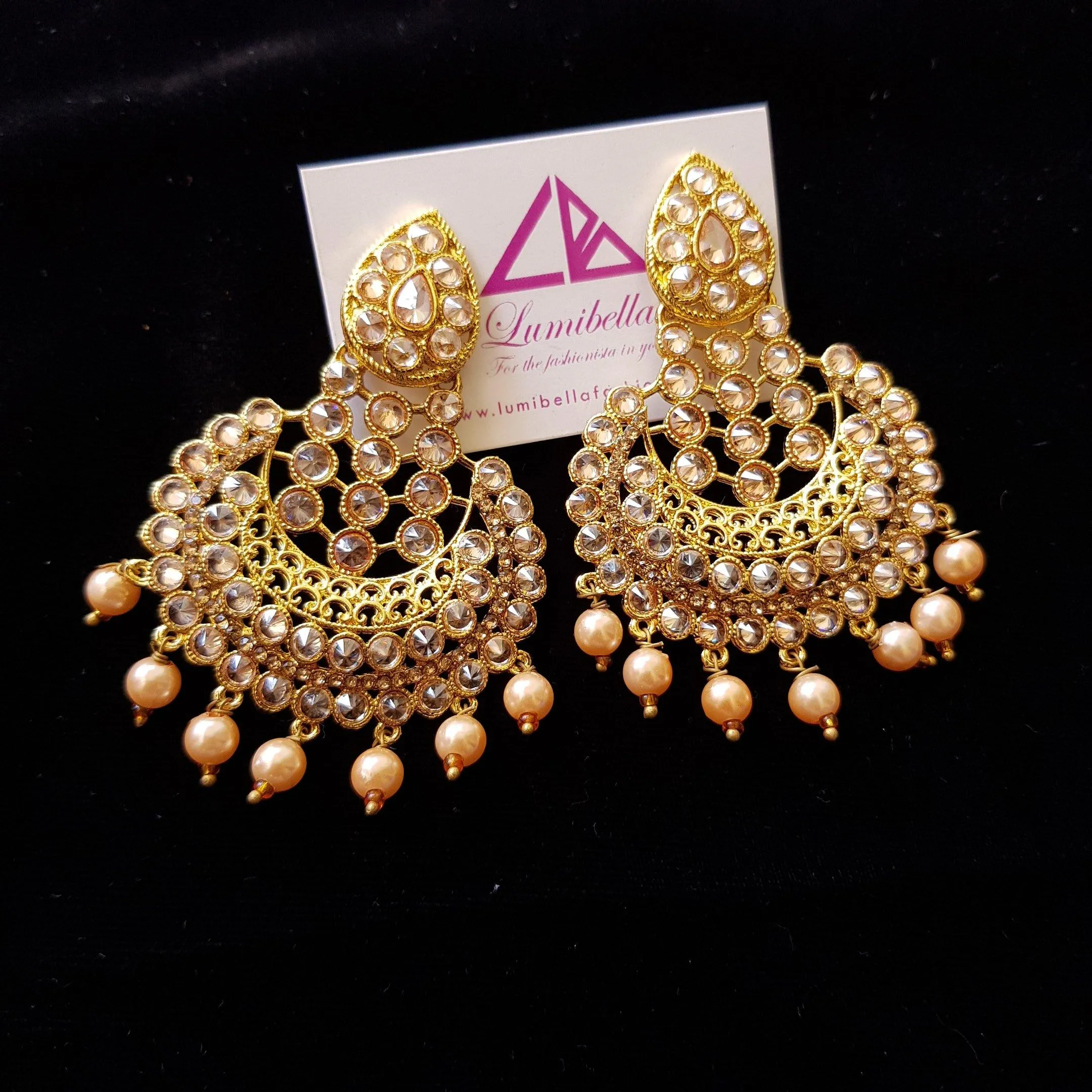 Designer Style Chandbali Earrings