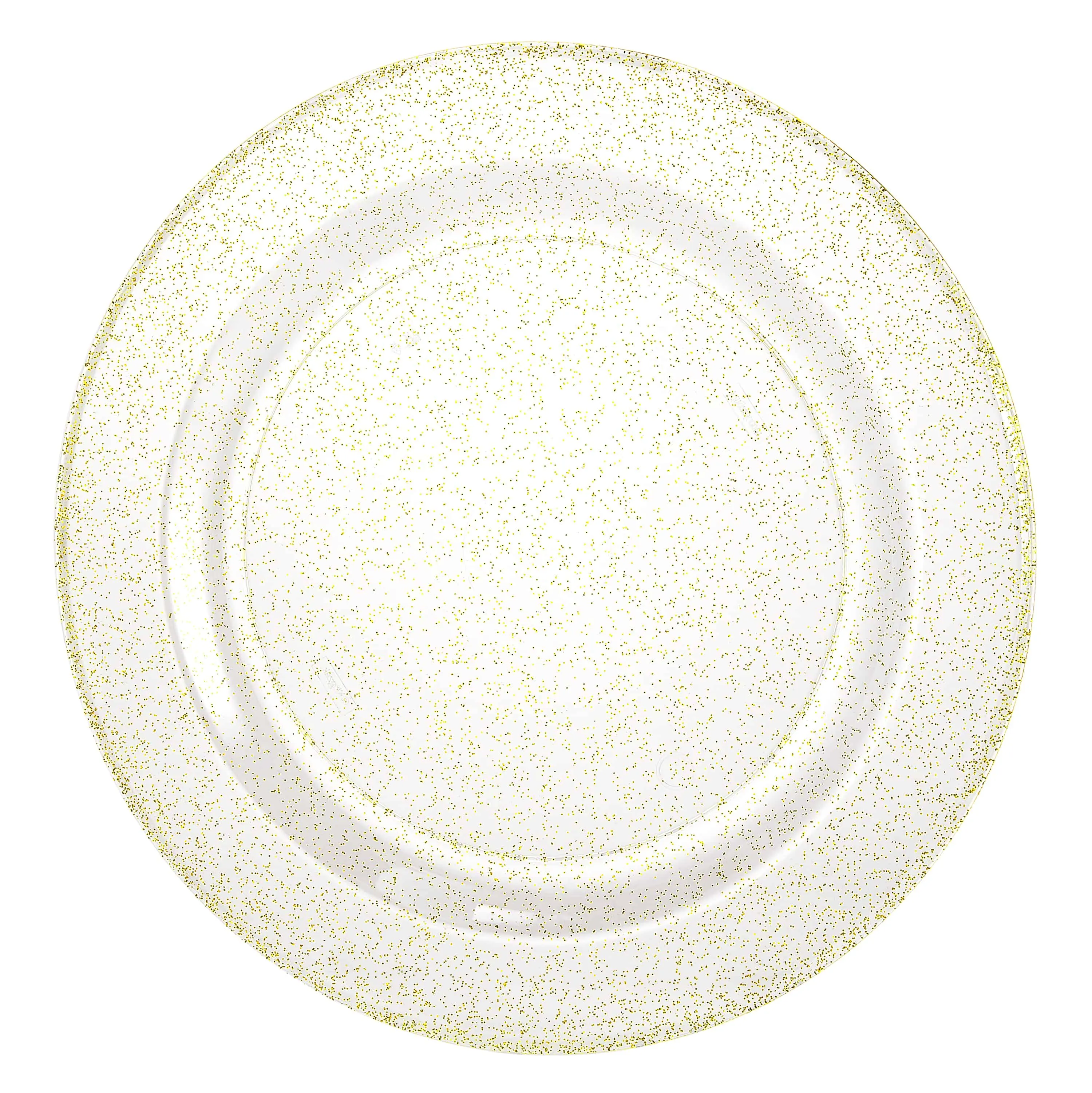 Glitter Premium Plastic Round Dinnerware