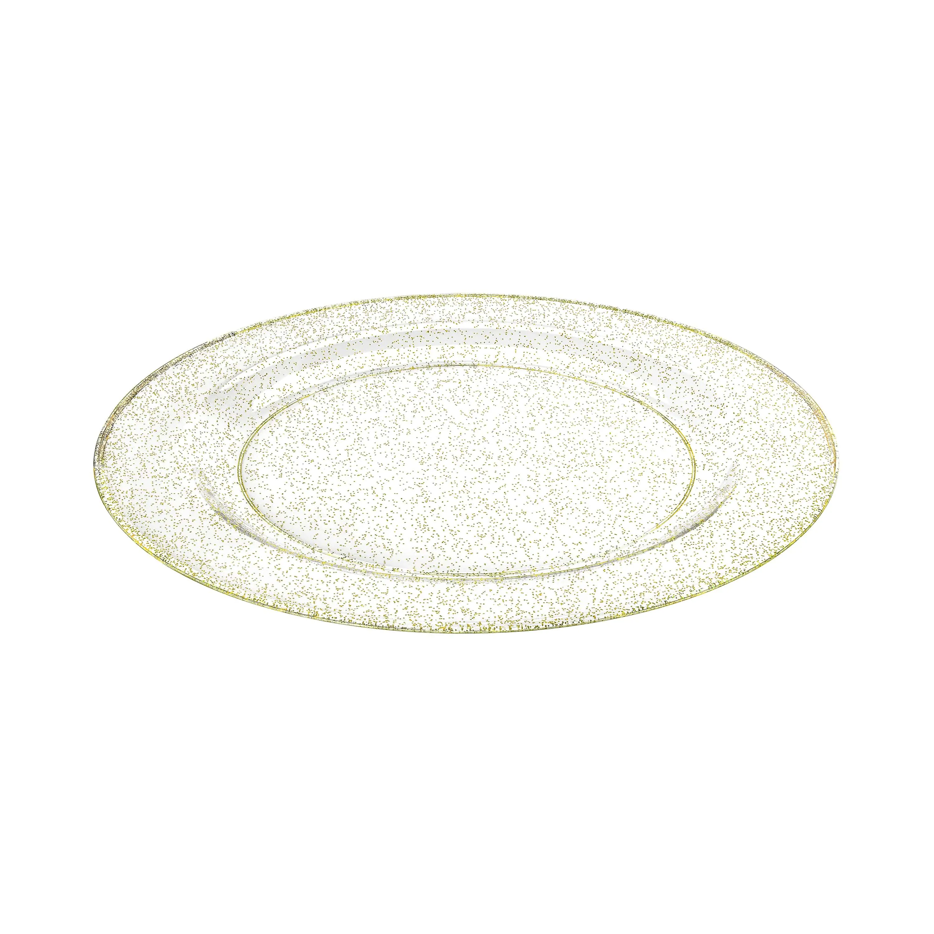 Glitter Premium Plastic Round Dinnerware