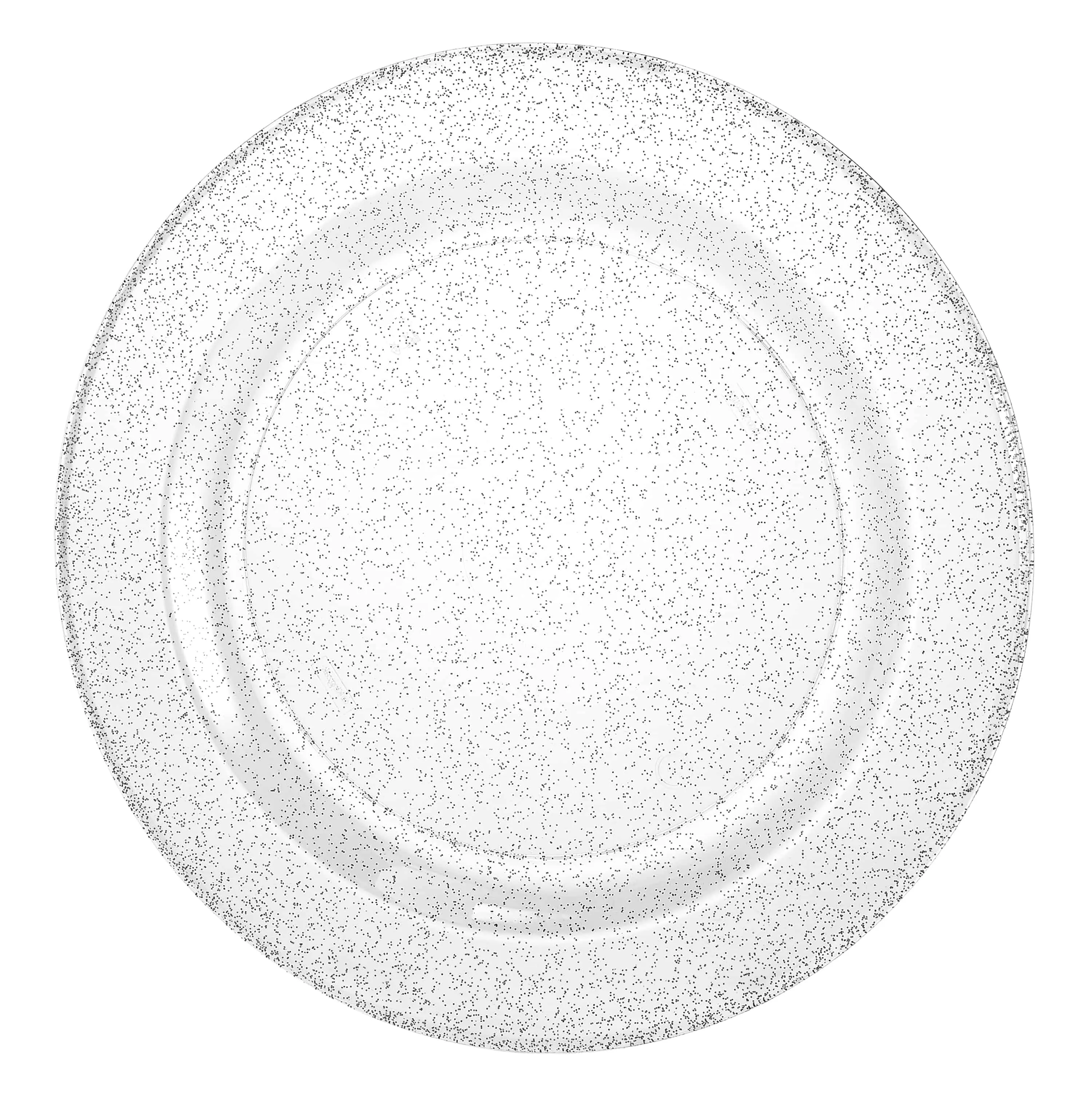 Glitter Premium Plastic Round Dinnerware