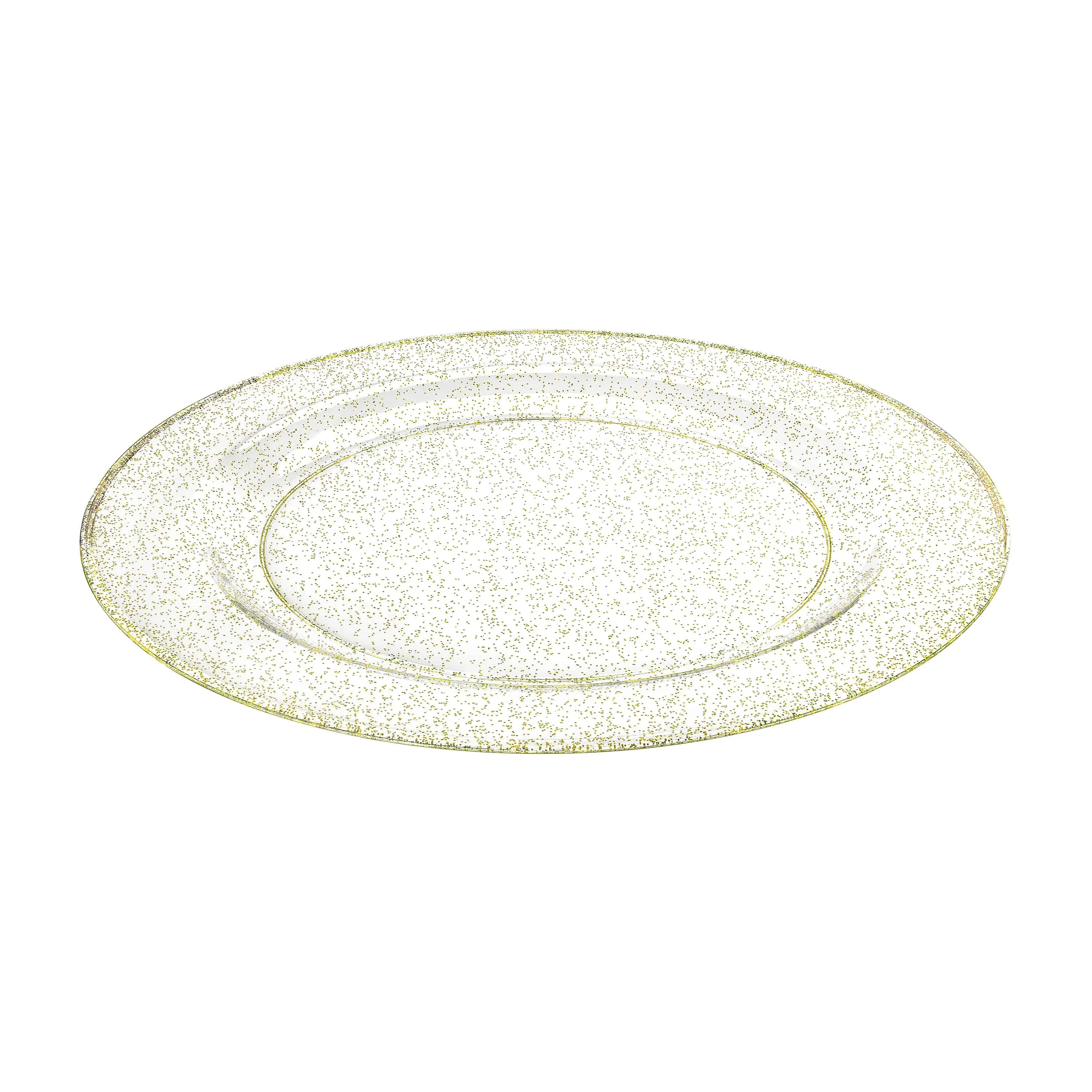 Glitter Premium Plastic Round Dinnerware