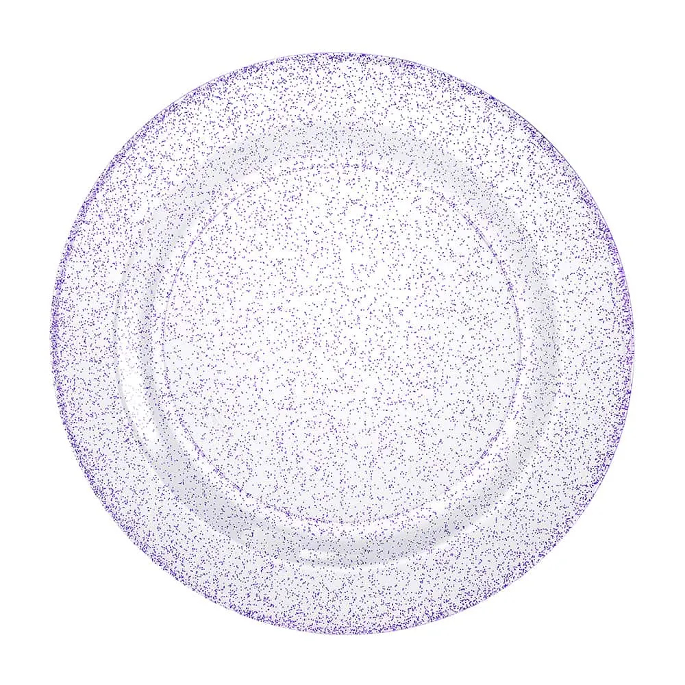 Glitter Premium Plastic Round Dinnerware