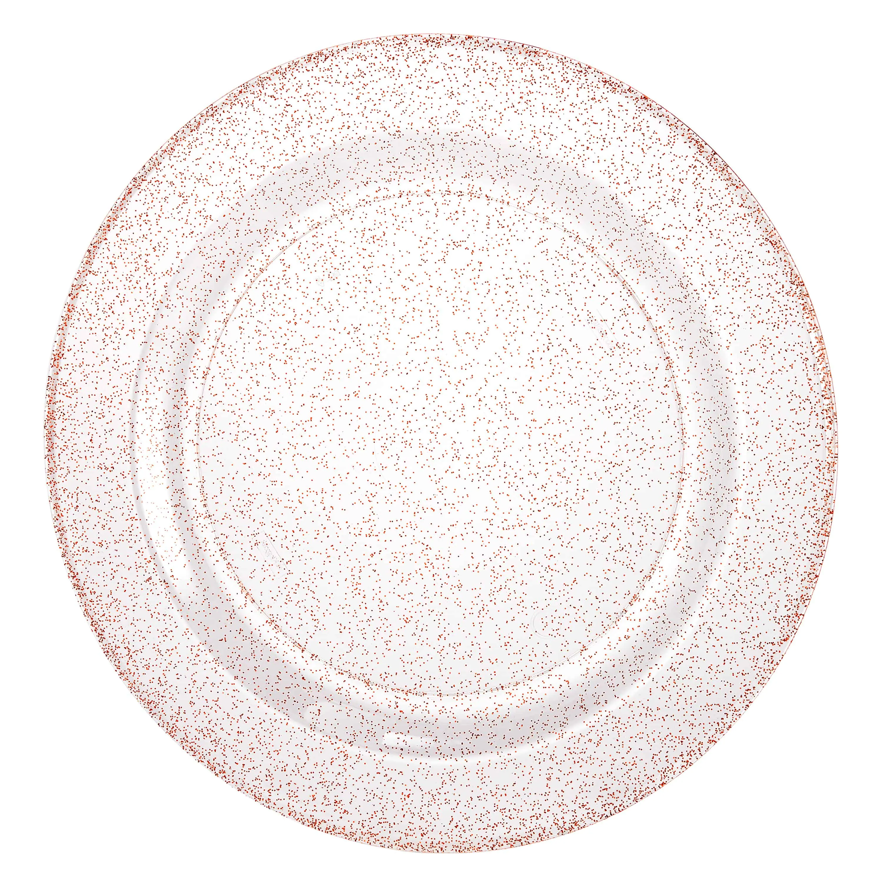 Glitter Premium Plastic Round Dinnerware