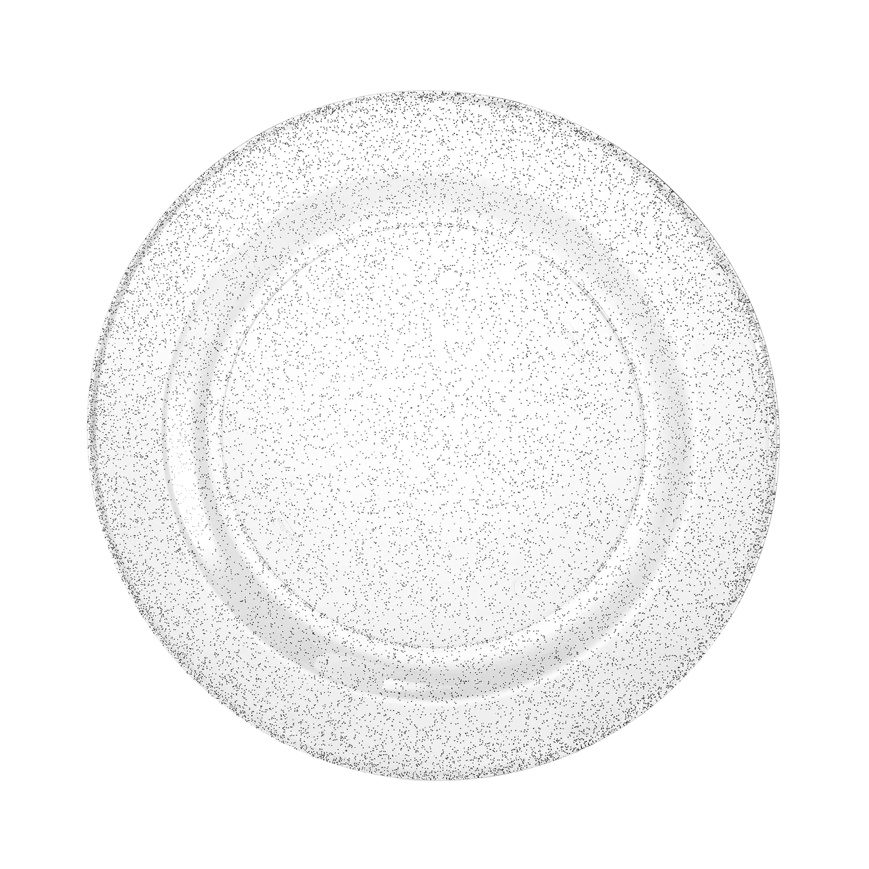 Glitter Premium Plastic Round Dinnerware