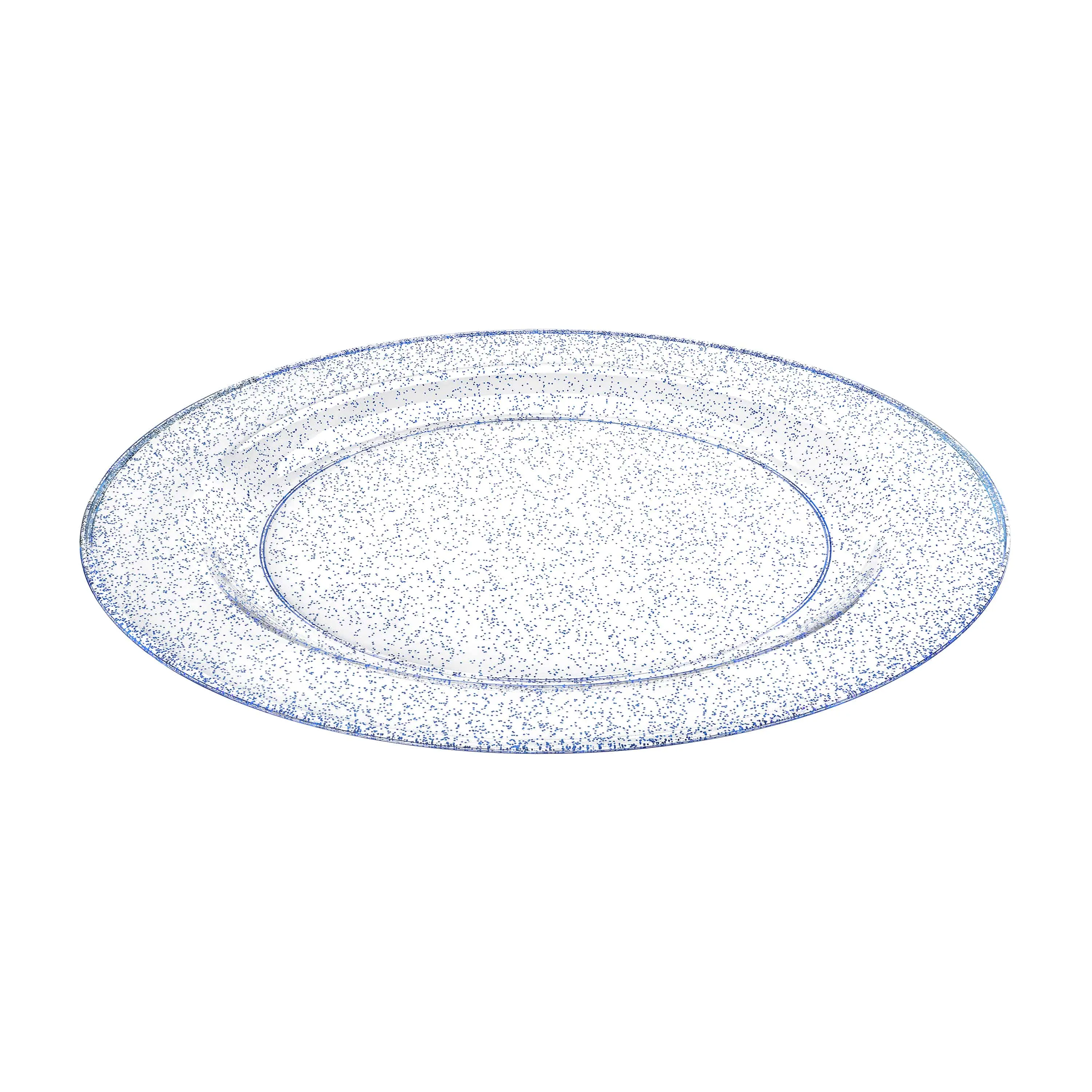 Glitter Premium Plastic Round Dinnerware