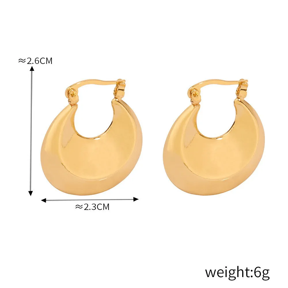 Golden Arc Earrings