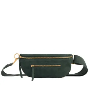 Hammitt Charles Crossbody Med - Green Room Suede/Brushed Gold