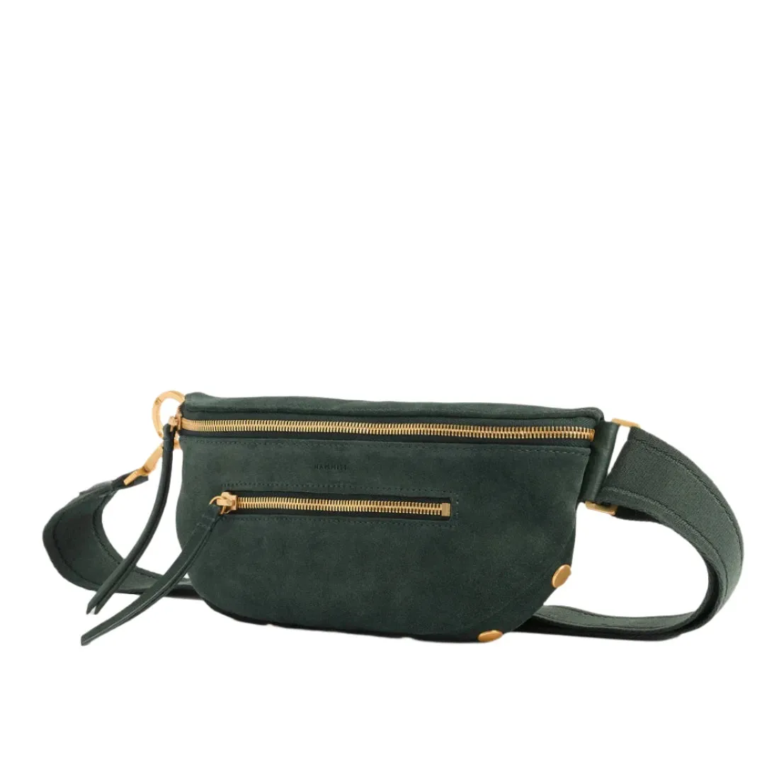 Hammitt Charles Crossbody Med - Green Room Suede/Brushed Gold