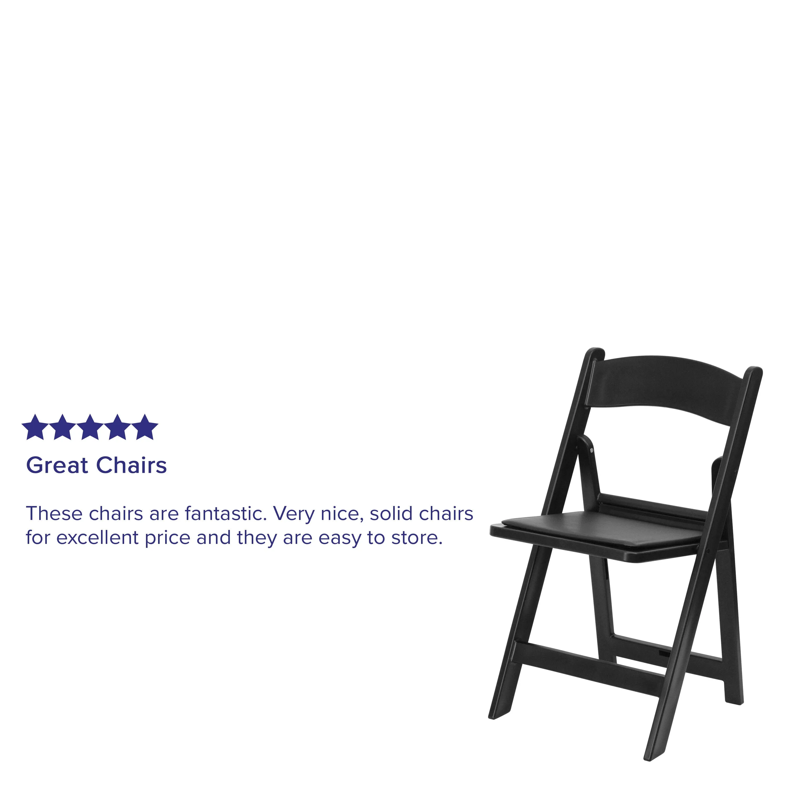 Hercules Folding Chair - Resin – 800LB Weight Capacity Event Chair