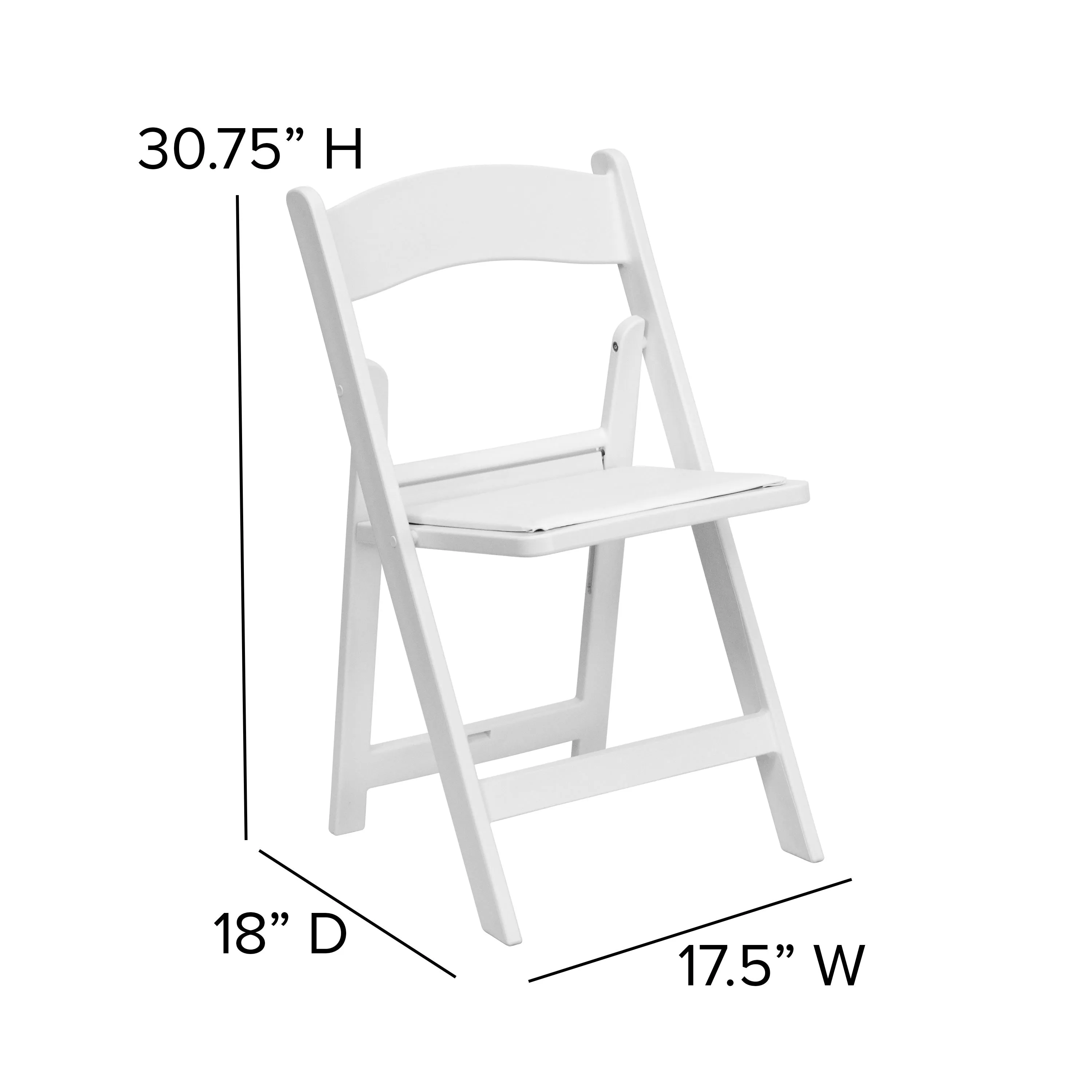 Hercules Folding Chair - Resin – 800LB Weight Capacity Event Chair