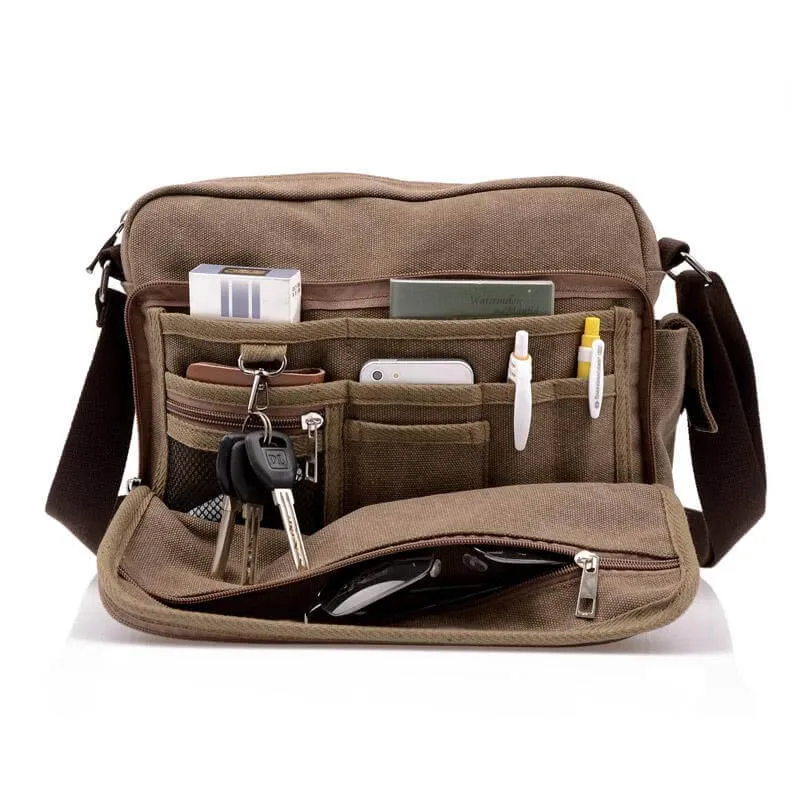 High Quality Men Canvas Messenger Bag