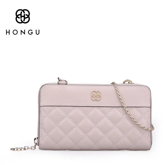 HONGU Luxury Handbags Women Messenger Designer Brand Chain Leather Evening Shopping Crossbody Shoulder Bags Purse Holder wallets