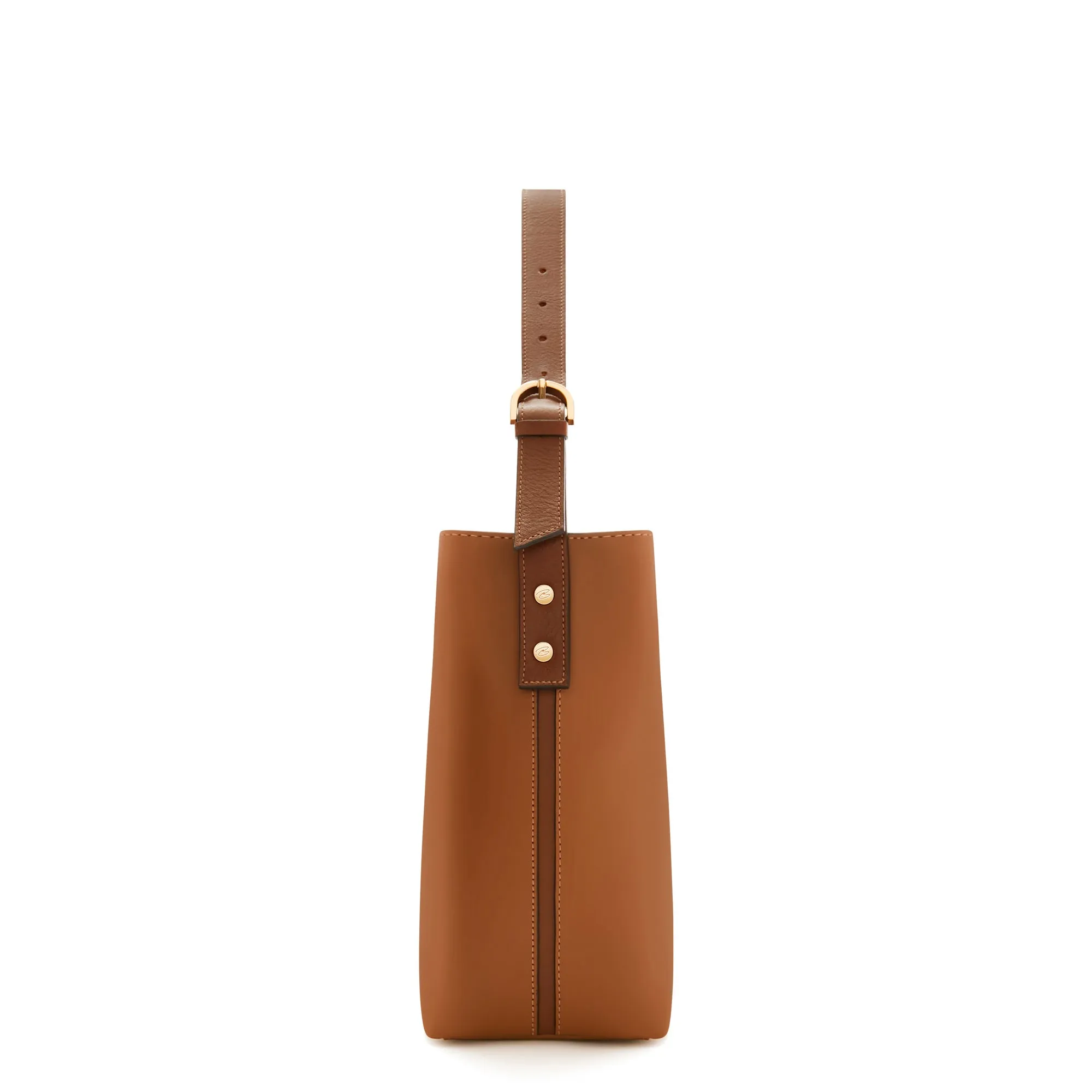 Honoré Adriane Midi cognac leather shoulder bag calfskin leather