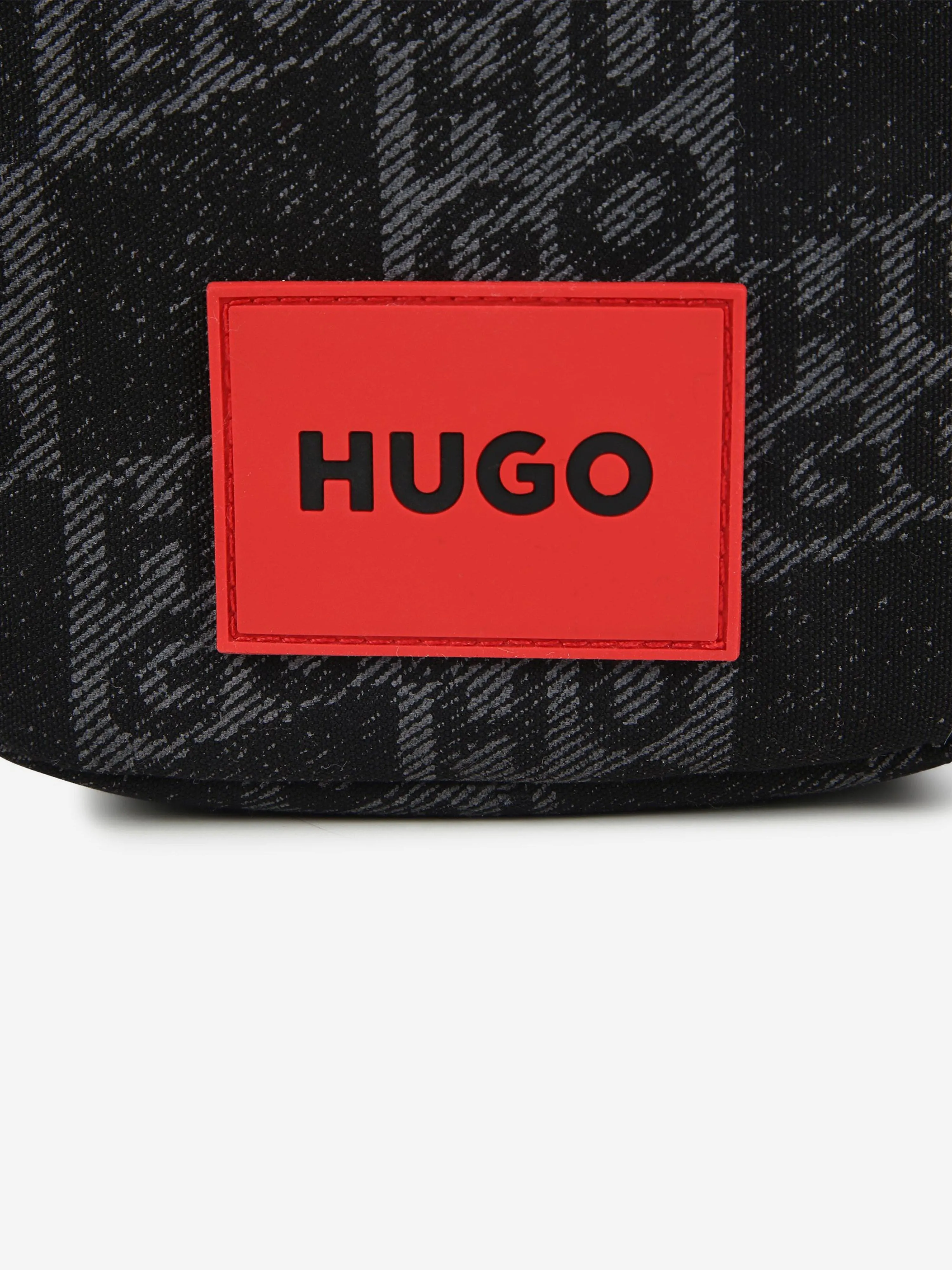 Hugo Boys Logo Print Messenger Bag in Black (18cm)