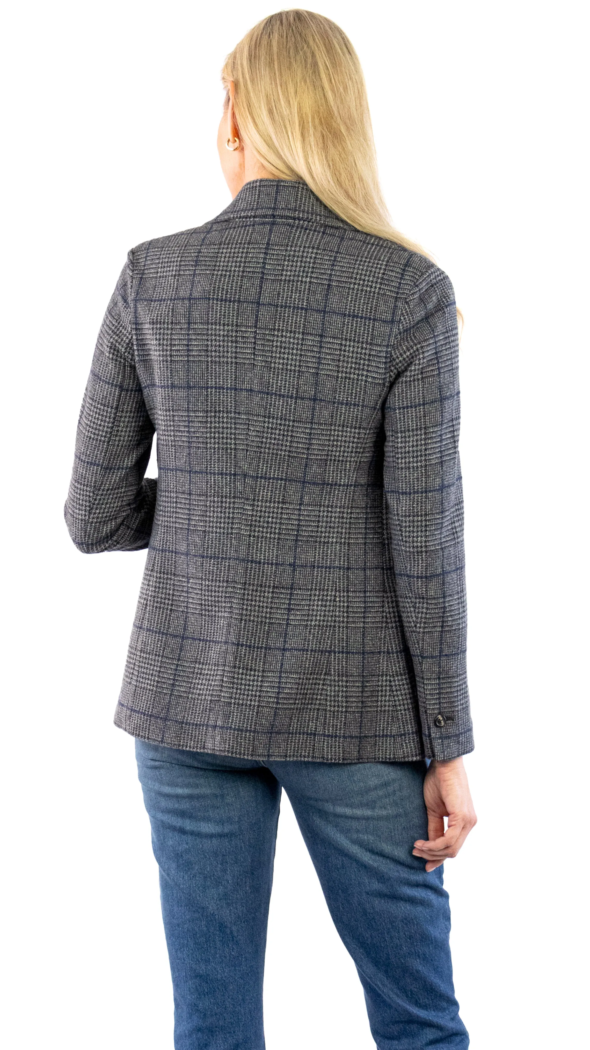 Lana Check Blazer - Black / Navy / Grey