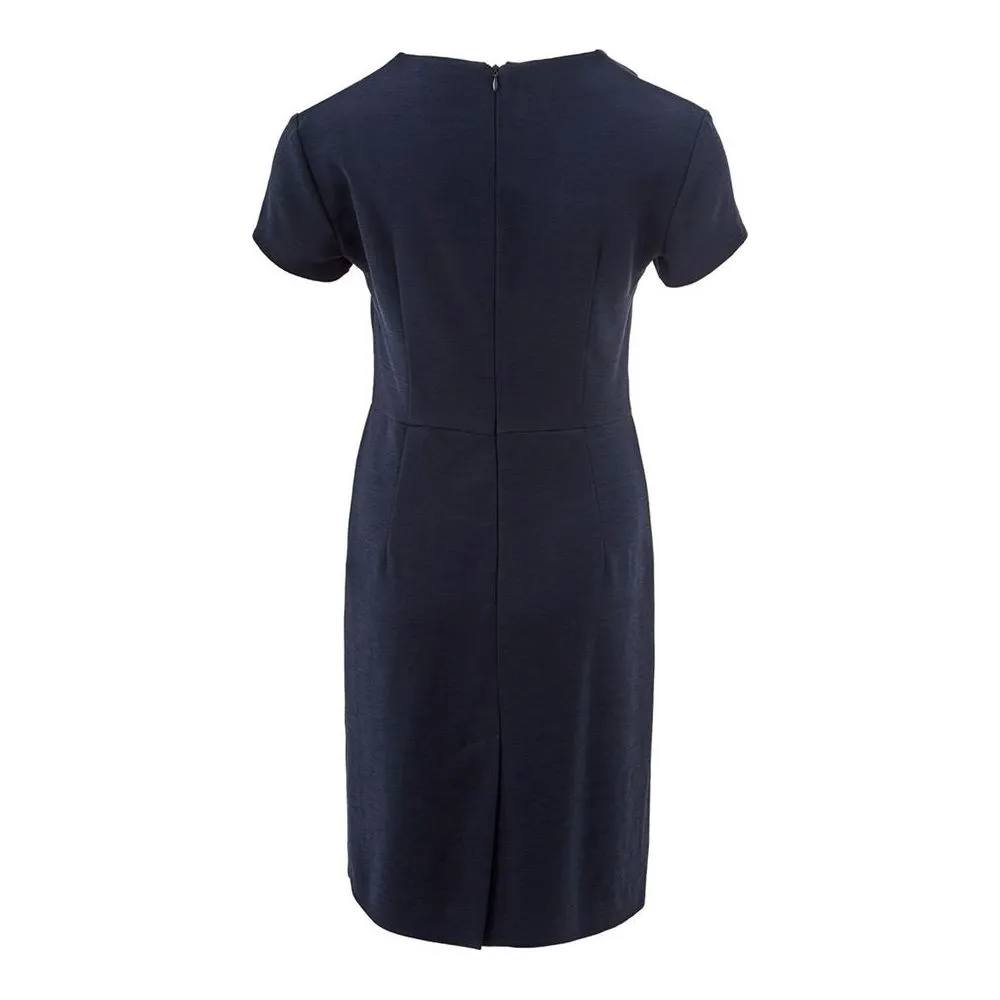 Lardini Elegant Blue Viscose Dress Perfect for Every Occasion