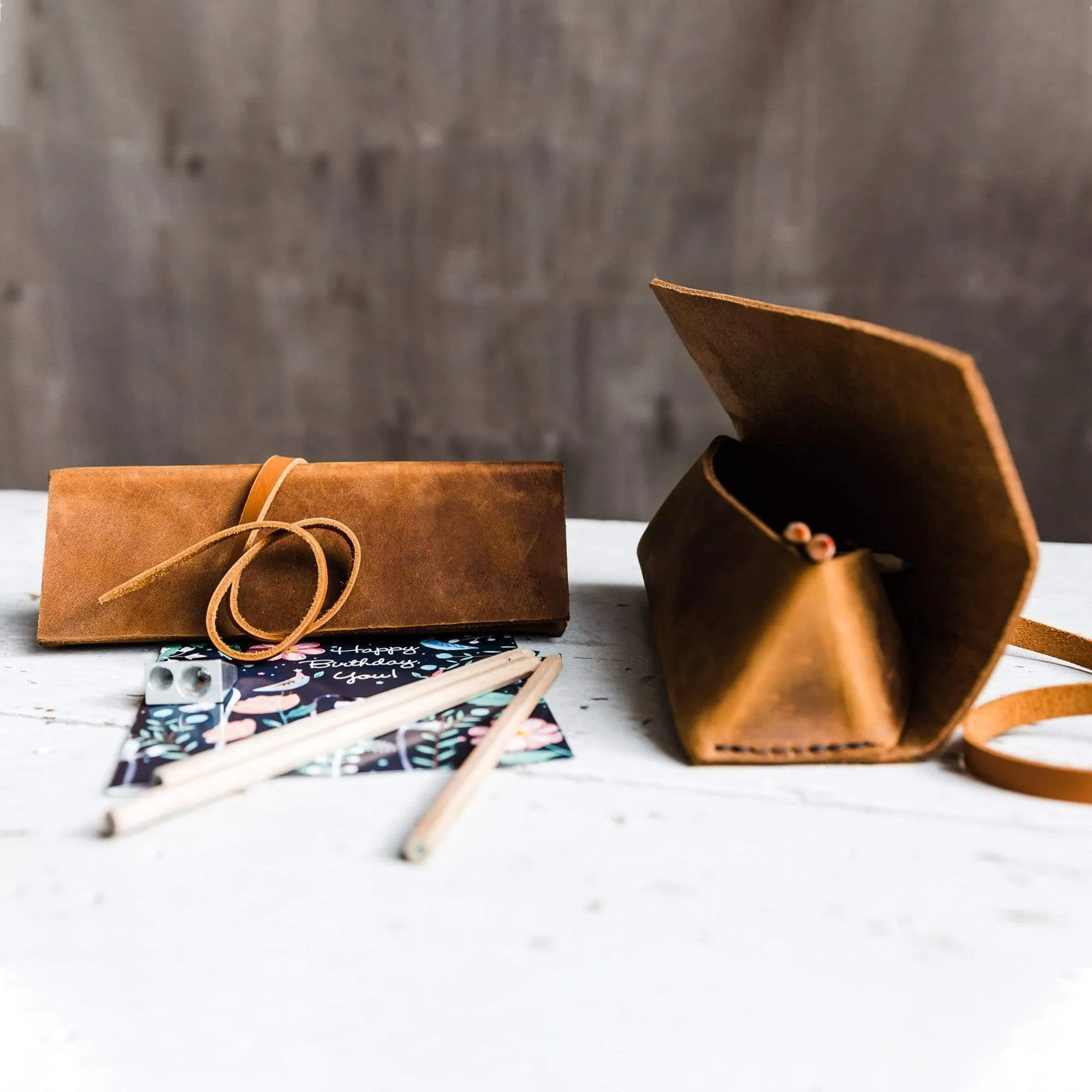 Leather Artist Pencil Case