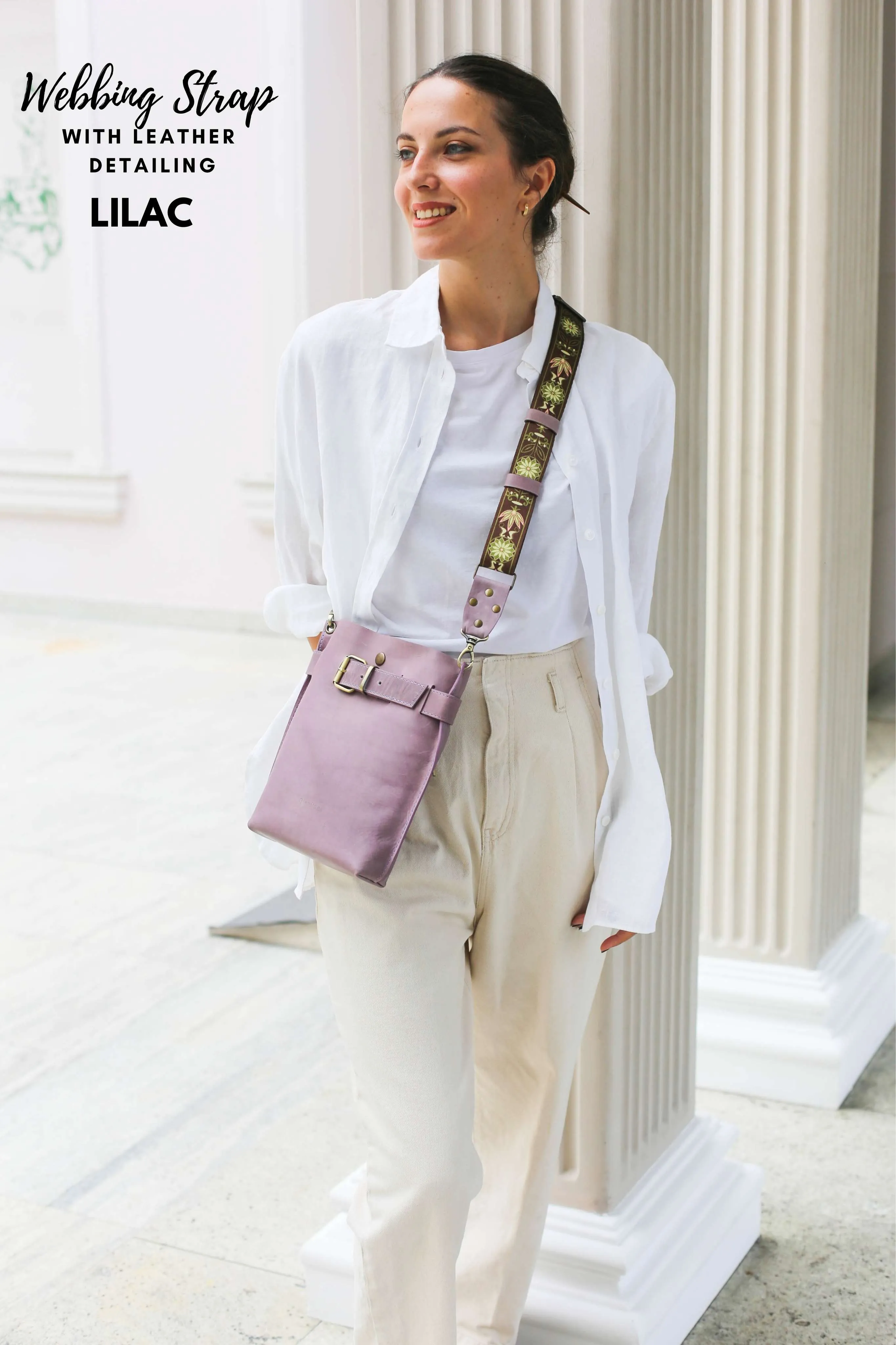 Lilac Leather Bag