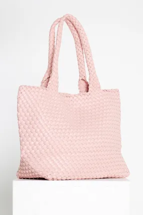 Lois Woven Bag & Clutch  - Pink