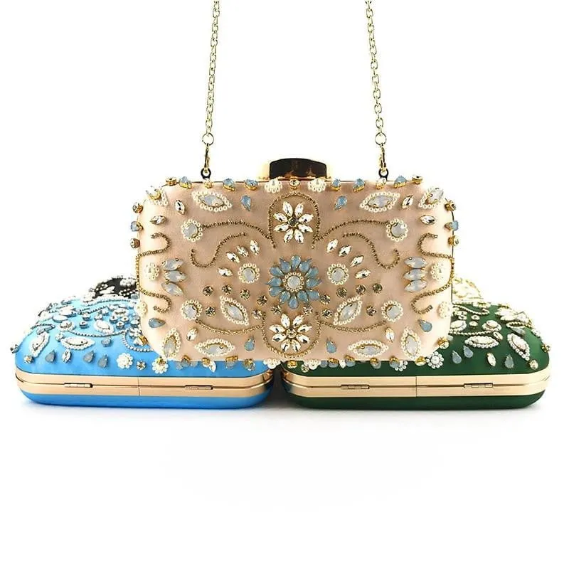 Luxy Moon Beaded Evening Clutches for Weddings