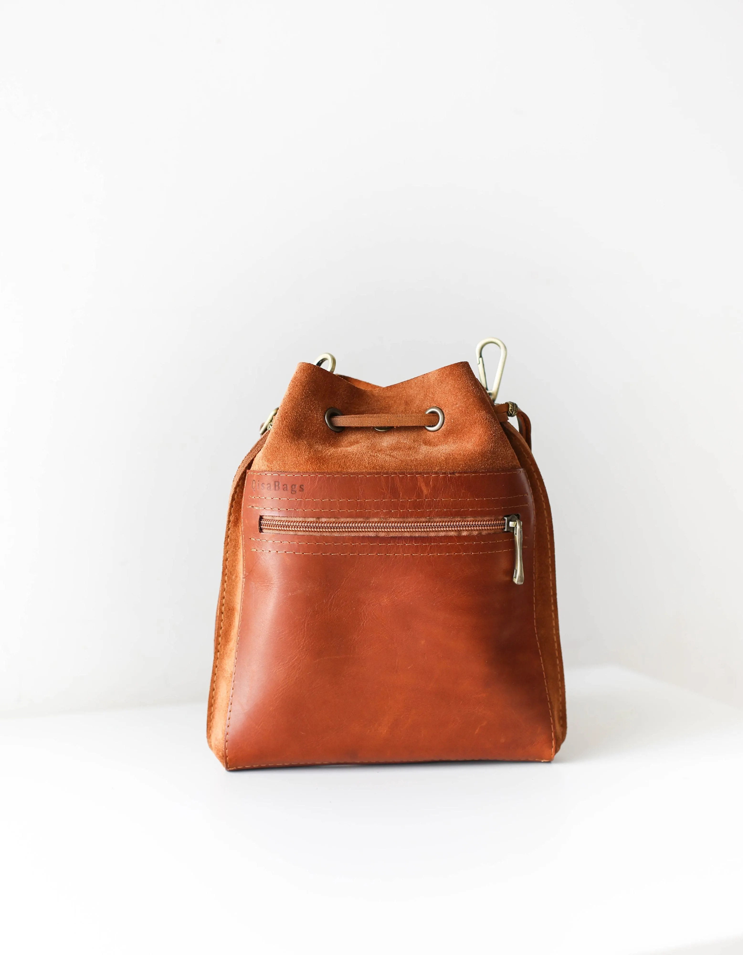 Men's Leather Bag - Men's Belt Bag - Brown