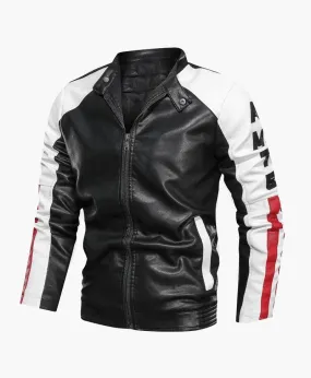 Men's Slim Fit Designer Leather Biker Jacket